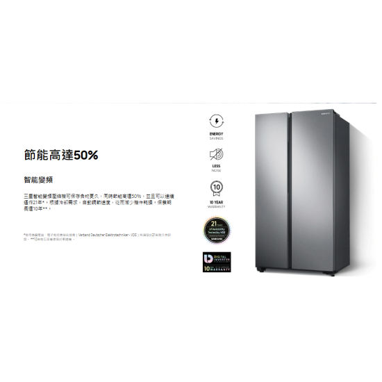 SAMSUNG 三星 RS62R5007M9/SH 對門式雪櫃 SAMSUNG 三星 RS62R5007M9/SH 對門式雪櫃