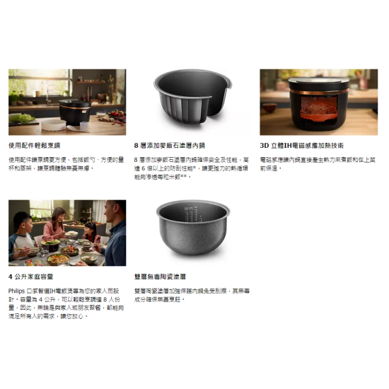 PHILIPS 飛利浦 HD4539/62 IH電飯煲 PHILIPS 飛利浦 HD4539/62 IH電飯煲